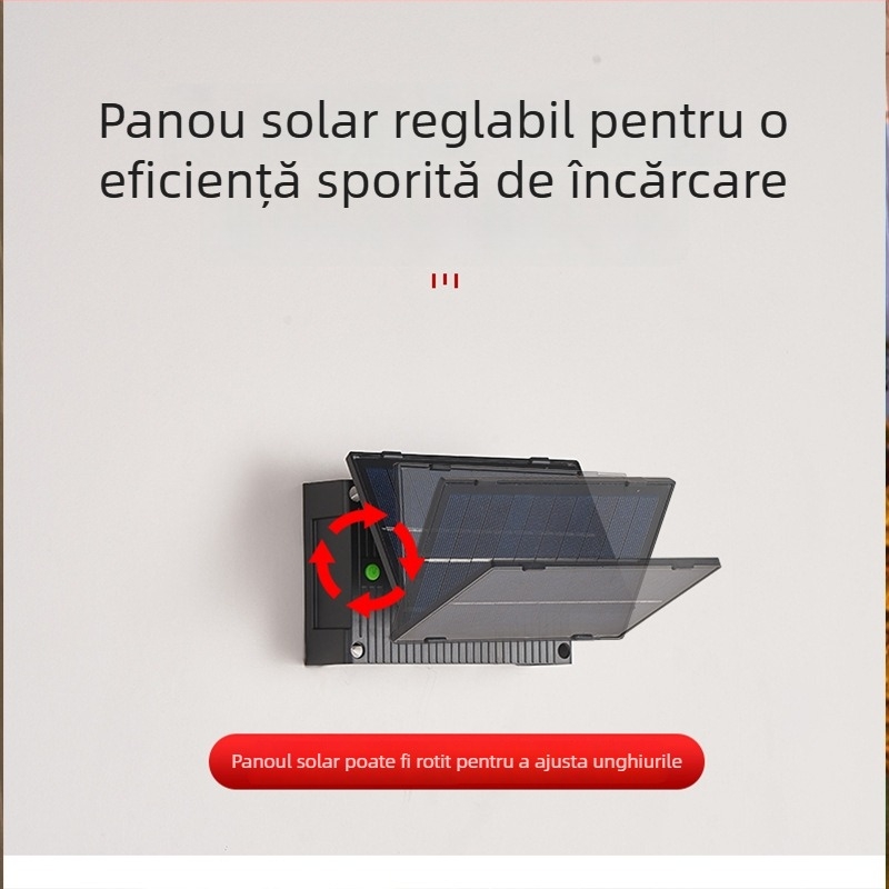 Lampa de perete solară pentru exterior, IP65, RGB, temperatură a culorii reglabilă, iluminare sus-jos, ambient de grădină