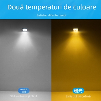Lampă solară de perete pentru exterior — iluminare decorativă pentru vilă și grădină