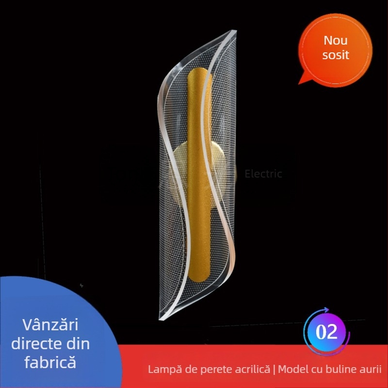 Lampă de perete LED din acrilic, minimalistă, pentru camera de zi, dormitor și hol