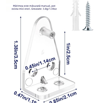 Set de 100 accesorii pentru perdele pentru jaluzele cu lame – cârlige de poziționare și fixare pentru lamele de 1 inch