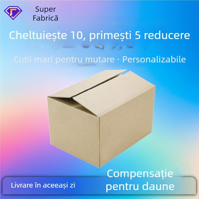 Carton pliabil, extra-larg, pentru mutări, împachetare și depozitare