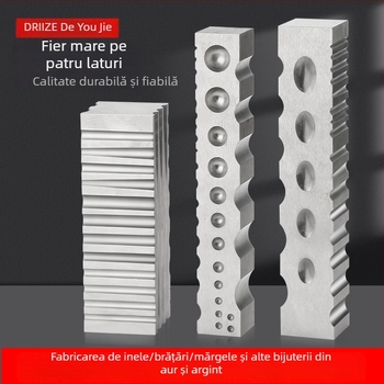 Unelte pentru bijuterii: matriță pentru inele și brățări, nicovală din oțel