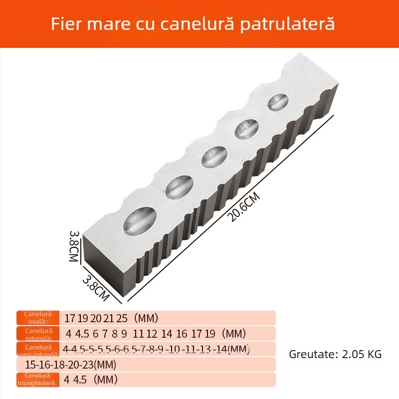 Unelte pentru bijuterii: matriță pentru inele și brățări, nicovală din oțel