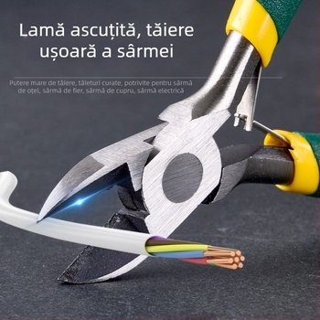 Clește handmade DIY, Clește cu vârf de ac în culoare cerneală, Clește pentru bijuterii, Clește multifuncțional cu nas rotund, Unelte mici pentru înfășurat sârma și mărgele