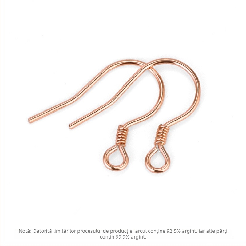 Cărlige pentru cercei din argint S999 – argint pur, cercei semi-fini pentru proiecte DIY bijuterii, accesorii din argint