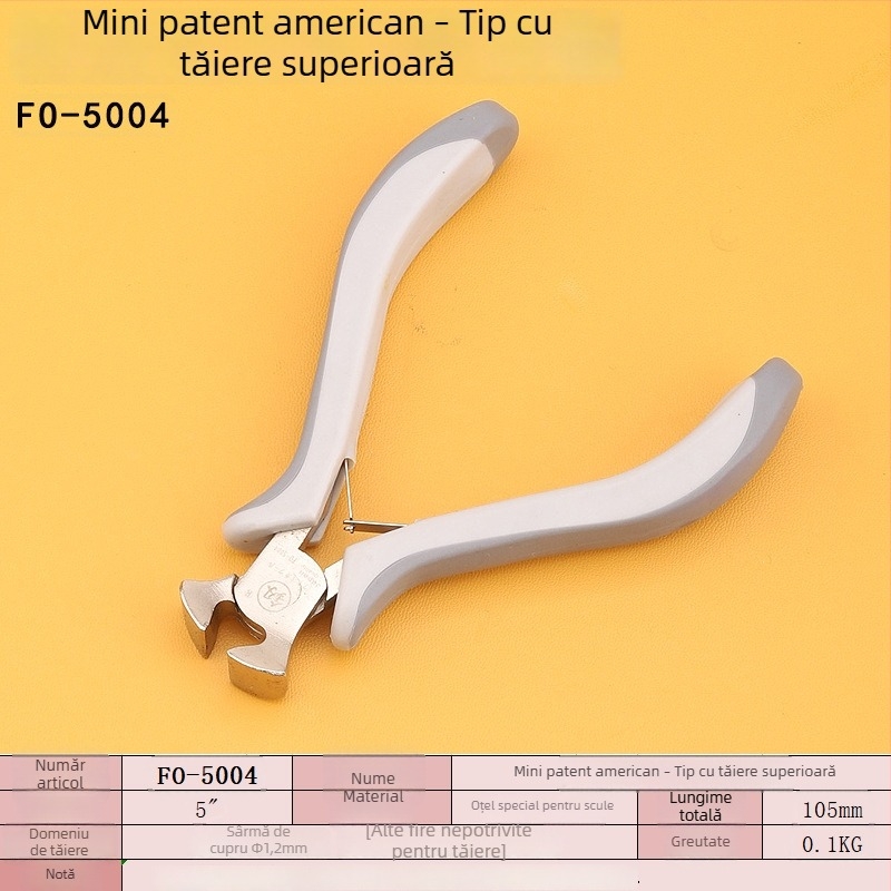 FO-5001 Clește pentru bijuterii, mini, 5 inch, lucrat manual