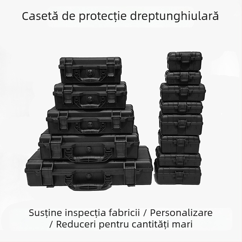 Cutie lungă de unelte din plastic - multifuncțională, cu rol de siguranță, pentru instrumente de precizie