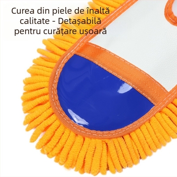 Mop de spălat auto cu mâner curbat și peri moi