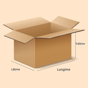 Set cutii din carton ondulat pentru mutare – mare, mediu, mic, pentru ambalare și depozitare