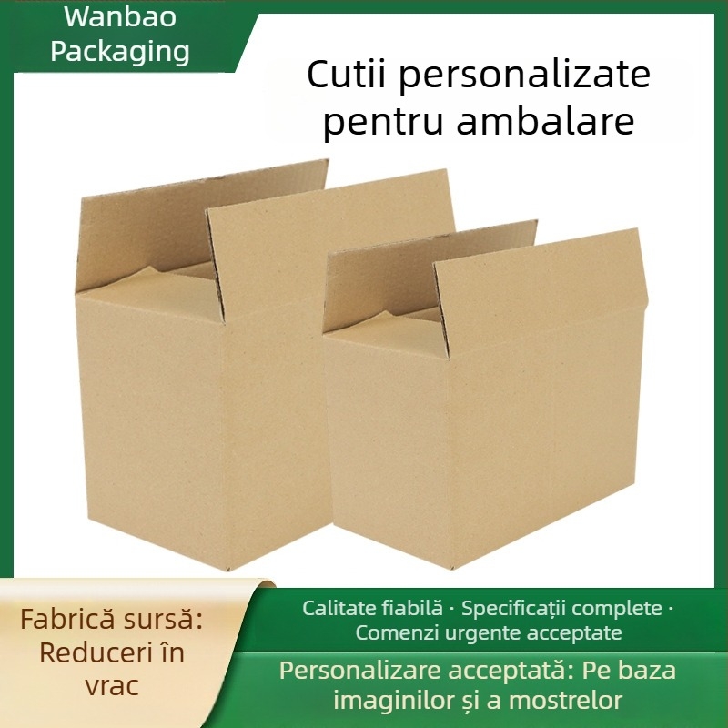 Cutii mari pentru mutare din carton ondulat, pentru ambalare și depozitare