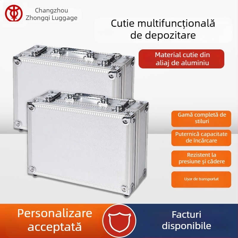Cutie pentru unelte din aliaj de aluminiu, cu capac superior și inferior separate