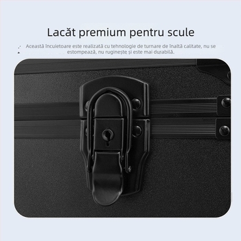 Cutie portabilă pentru unelte de montaj folie auto cu separatoare detașabile încorporate