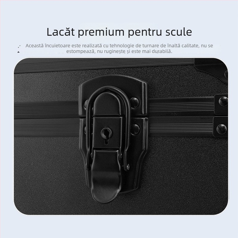 Cutie portabilă pentru unelte de montaj folie auto cu separatoare detașabile încorporate