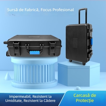 Cutie portabilă pentru unelte și instrumente, material PP, capacitate mare, rezistentă la umiditate, neagră