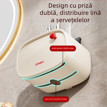 Cutie de șervețele montată pe perete, sufragerie, model 2025, design minimalist premium