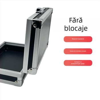 Cutie de scule din aliaj de aluminiu, neagră, multifuncțională, pentru călătorii în aer liber