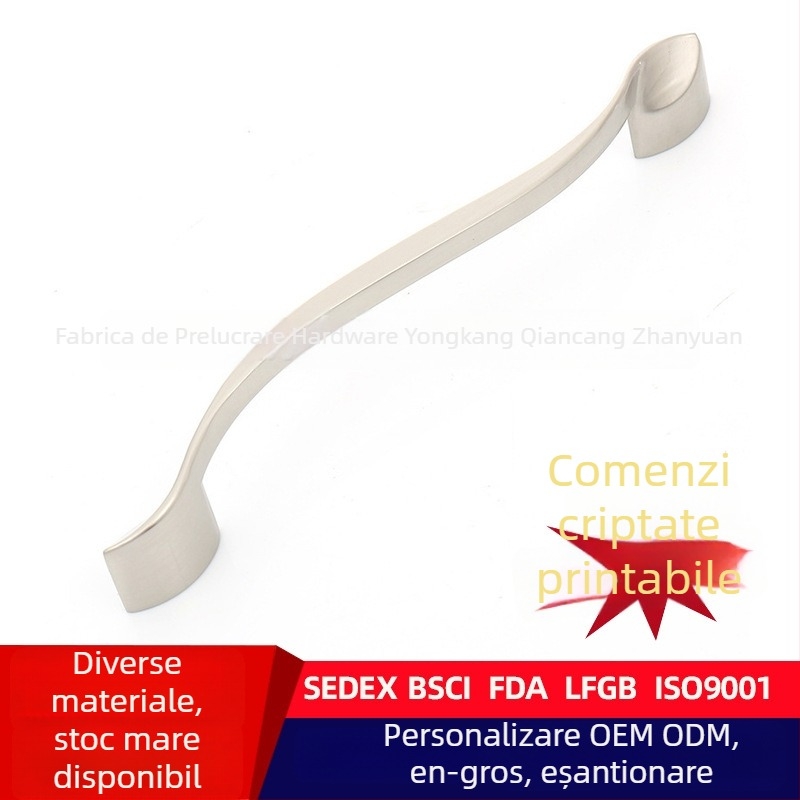 Mâneri moderni minimalist pentru sertare și dulapuri, din aliaj de zinc, turnare sub presiune