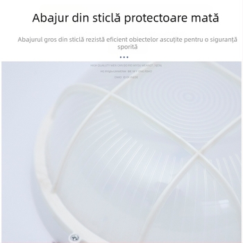 Lampă LED rezistentă la umezeală, pentru puțuri electrice și instalații, iluminare de urgență cu baterie