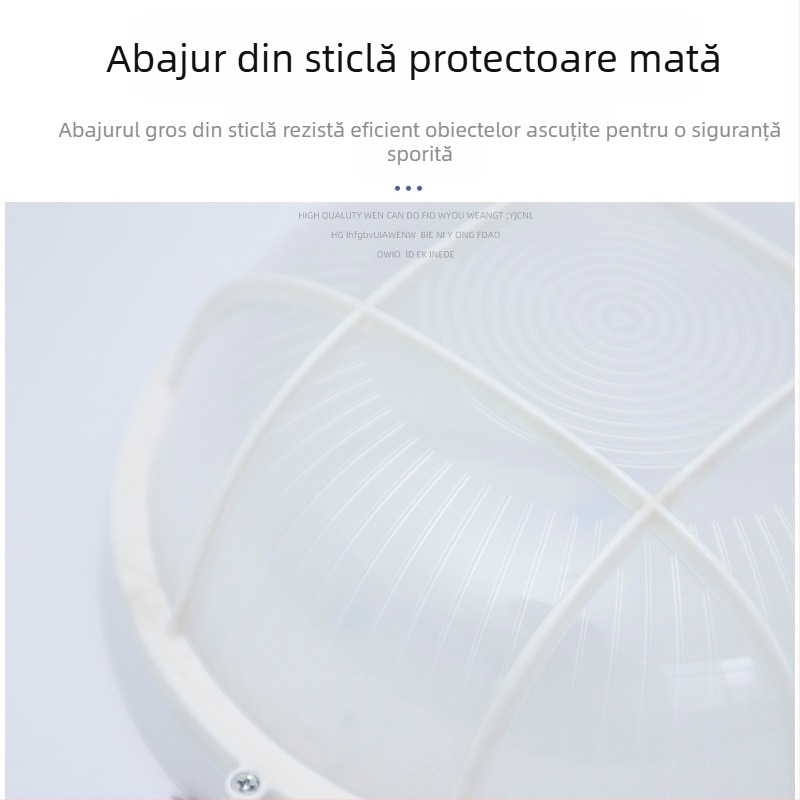 Lampă LED rezistentă la umezeală, pentru puțuri electrice și instalații, iluminare de urgență cu baterie