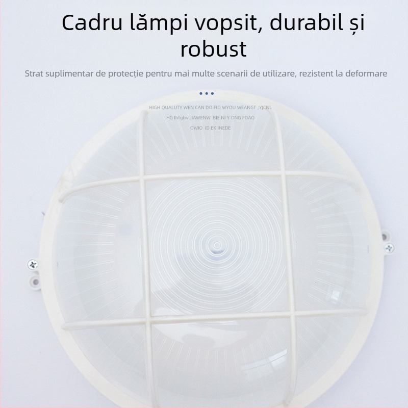 Lampă LED rezistentă la umezeală, pentru puțuri electrice și instalații, iluminare de urgență cu baterie