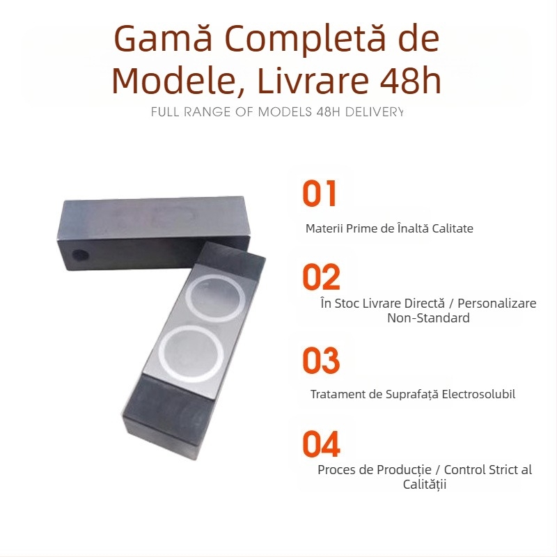 Cuplă magnetică dublă cu închidere rapidă pentru fabricarea matrițelor și accesorii pentru blocuri de matrițe