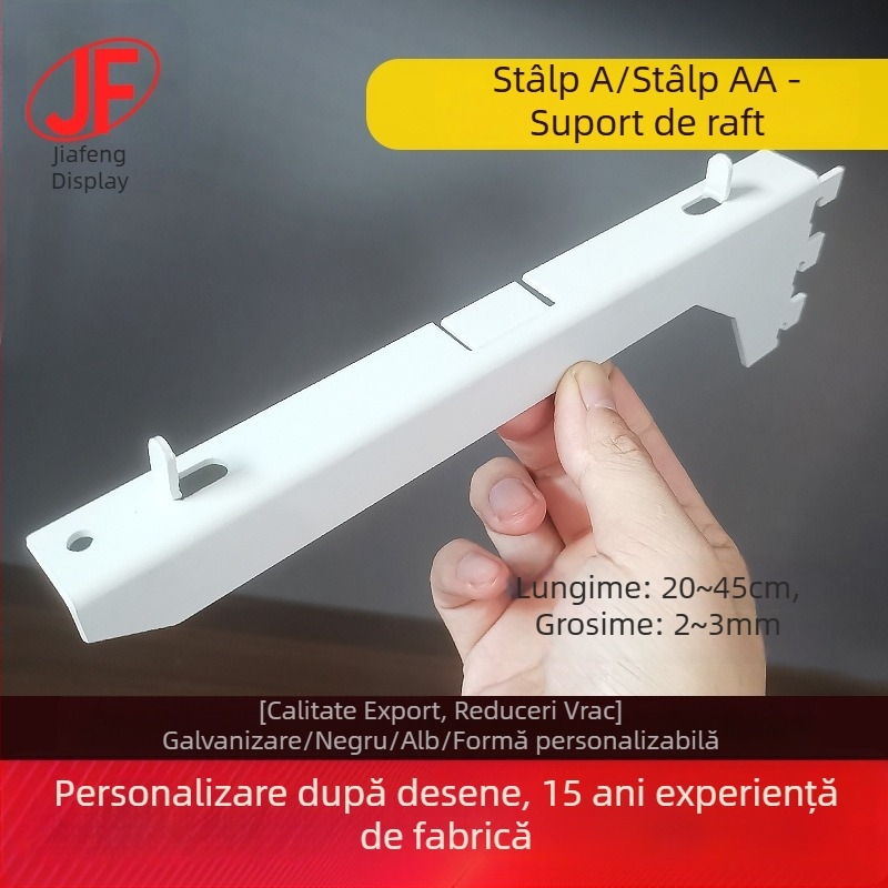 Suport de raft cu pilon A, din lemn, pentru rafturi comerciale, oțel carbon, design modern