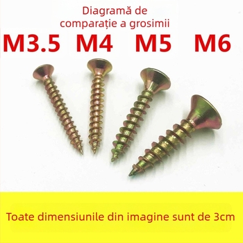 Șuruburi autofiletante galvanizate pentru plăci din fibre, cu cap conic, rezistente