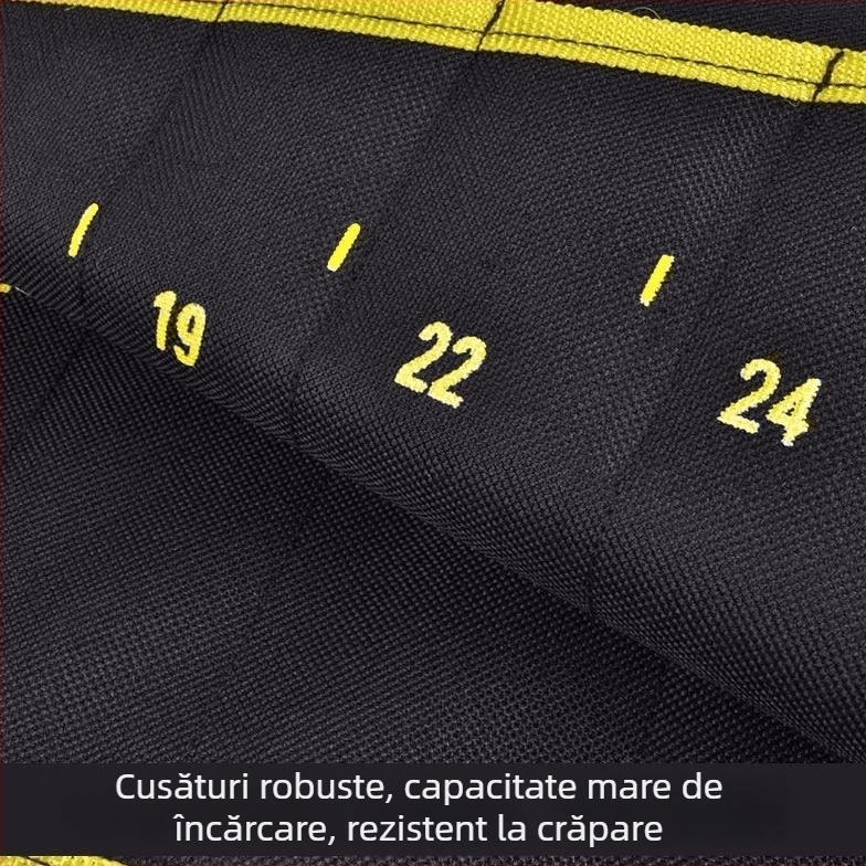 Geantă portabilă pentru organizarea uneltelor – rolă de depozitare pentru chei și unelte pentru reparații auto