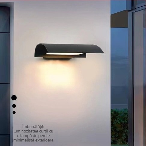 Lampă de perete LED exterioară, rezistentă la apă, în stil american de țară, premium și elegantă, decor exterior pentru vilă