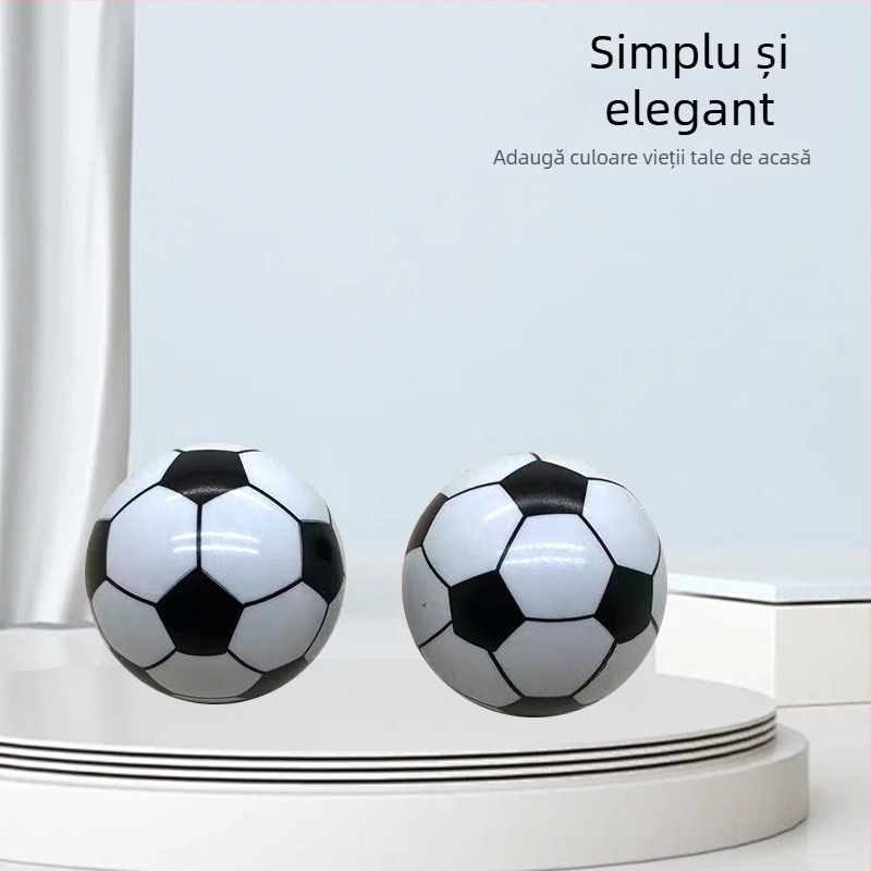 Mâner pentru mobilier din ABS plastic, formă de fotbal, design minimalist, pentru sertare și uși de dulap.