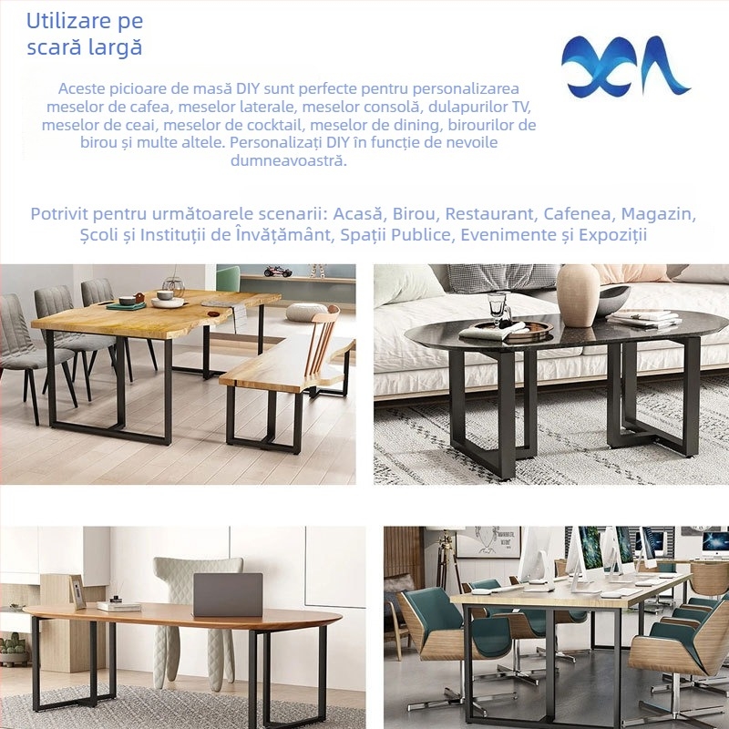 Suport pentru picioare de masă în formă X din oțel inoxidabil, accesorii mobilier, OEM personalizat