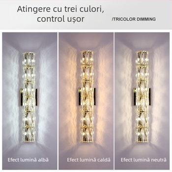 Lampă de perete în stil franțuzesc, lux pentru noptieră, iluminat decorativ LED pentru dormitor
