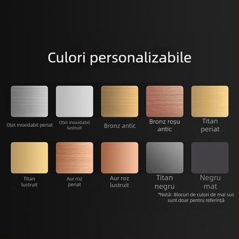 Mâner din oțel inoxidabil, țeavă pătrată – pentru dulapuri și garderobă, unghi drept, design modern minimalist, finisaje: șlefuit, negru, auriu.