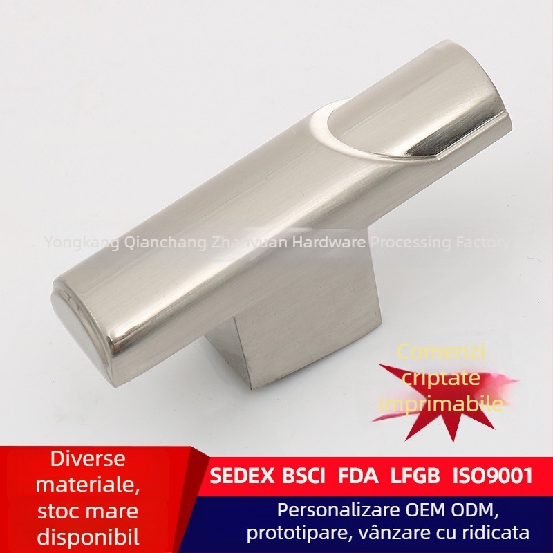 Mâner pentru dulap și sertar din aliaj de zinc, design minimalist modern pentru bucătărie