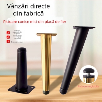 Picioare mici conice din oțel laminat la rece pentru mobilier