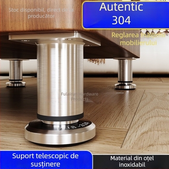 Picioare de susținere din oțel inox SUS304, reglabile, rezistente la coroziune, pentru dulapuri de baie, mobilier TV, canapele și măsuțe de cafea