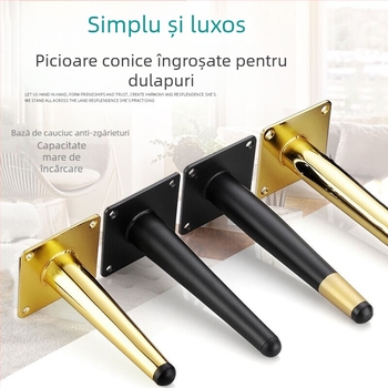 Picioare reglabile din metal pentru mobilier: canapea, dulap, măsuță și suport TV