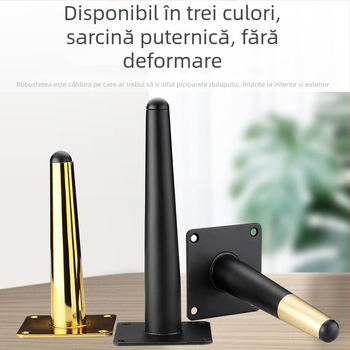 Picioare negre din metal pentru mobilier, design lux accesibil, potrivite pentru dulapuri TV, canapele, dulapuri de baie și paturi