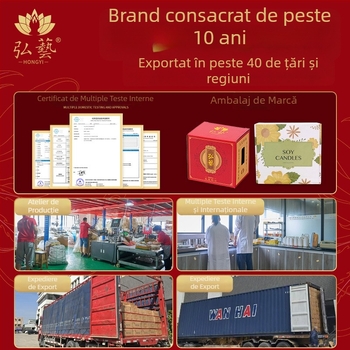 Hongyi Lampă din ceară de soia – set 100 lumânări aromatice, fără fum, cilindrice, pentru Buddha, ardere de 4 ore
