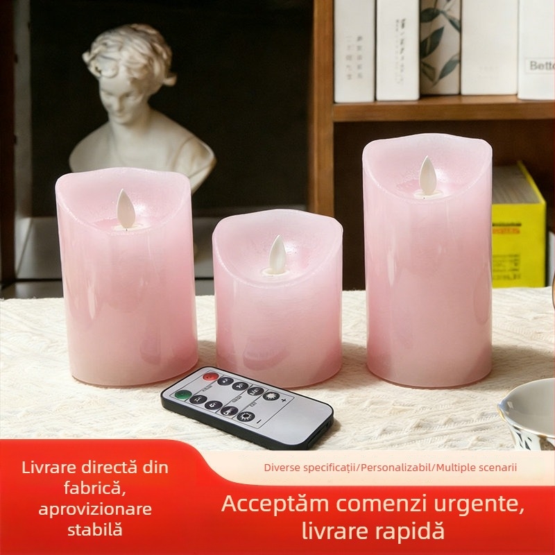 Candelă LED electronică în formă de inimă pentru propuneri romantice și decor de scenă pentru ziua de naștere