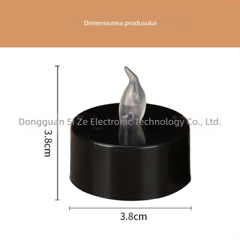 Lumânare LED tealight neagră, fără fum, pentru petreceri și camping, iluminare ambientală