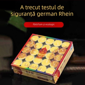100 lumânări de ghee, fără fum, pentru ofrande Buda, altar de acasă, durată de ardere 2/4/8/24 ore