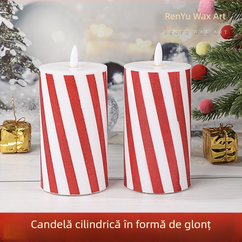 Lampă LED cu model în dungi pentru masă, atmosferă romantică, iluminat decorativ pentru nunți și ședințe foto