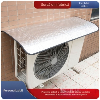 Husă izolantă magnetică pentru unitatea exterioară a aerului condiționat, cu folie de aluminiu și protecție împotriva ploii