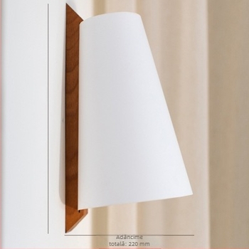 Lampă de perete nordică modernă minimalistă cu motiv cal alb – iluminare ambientală pentru living și dormitor