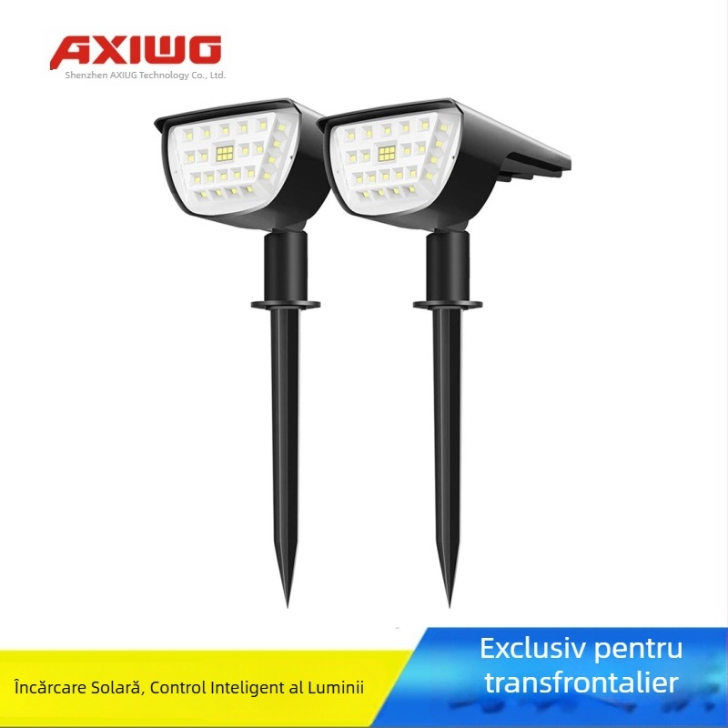 Lumină de perete solară cu 32 LED pentru grădină și peisaj, iluminare exterioară