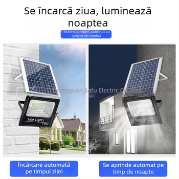 ABS proiector solar pentru exterior, iluminat de perete pentru grădină, LED cu putere mare, lampă stradală fotovoltaică pentru uz casnic