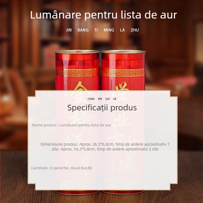 Lumină pentru succes academic – lampă de unt, fără fum, versiunile de 7 zile și 3 zile, pentru rugăciuni către zei și Buddha, pentru studiu