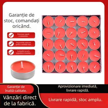 Lumânări din ghee, ard 4 ore, 100 bucăți, pentru festivaluri, ofrande la templu și uz casnic