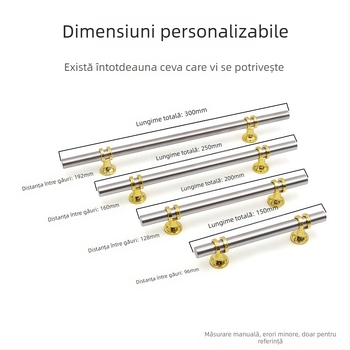 MJ008 Mâner pentru dulap din aliaj de aluminiu - minimalist, rezistent la uzură, accesorii hardware pentru mobilier